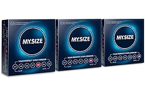 My.Size Condoms Trial Pack - each Trial Pack contains 3 x 3 pcs. of the 60, 64, 69mm condoms (9 condoms in total)