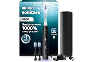 Philips Sonicare 6700 Series Electric Toothbrush - Next-Generation Sonicare Technology, Pressure Sensor, 9 Brushing Settings,