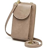 S-ZONE Small Crossbody Bags for Women Cell Phone Purse RFID Blocking Wallet Purses with Credit Card Slots