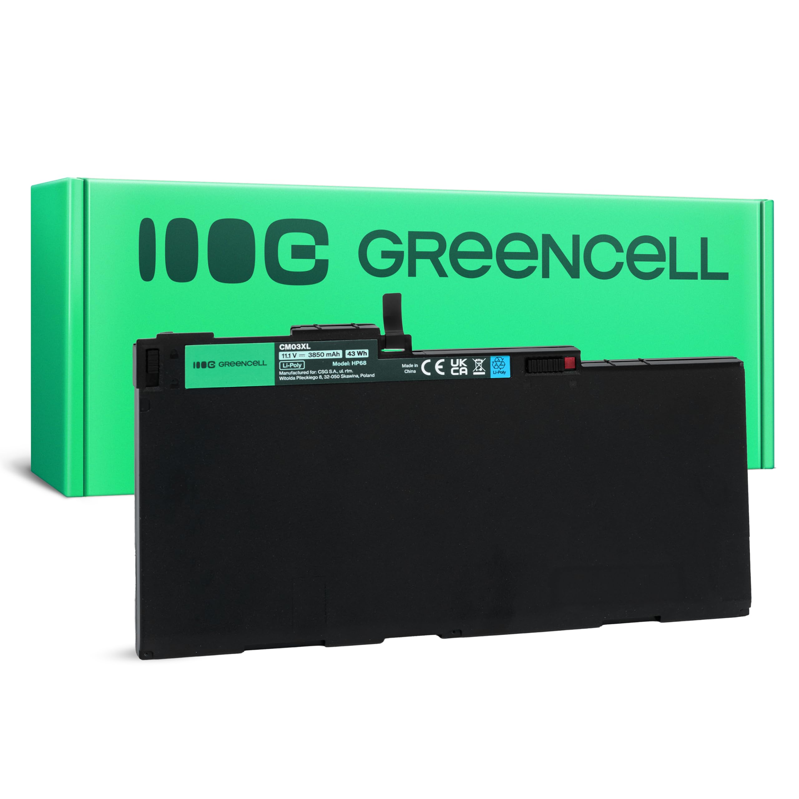 Green Cell CM03XL 717376-001 716724-421 716724-1C1 HSTNN-DB4R HSTNN-IB4R HSTNN-LB4R Laptop Battery for HP EliteBook 840 G1 G2 750 G1 G2 740 1 G2. 745 G2 755 G2 845 G2 855 G2 ZBook 14 G2 15u G2