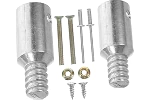 ERINGOGO Threaded Tip Broom Handle Repair Kit, 25mm Aluminum Alloy Replacement Part for Extension Poles and Push Broom Handle