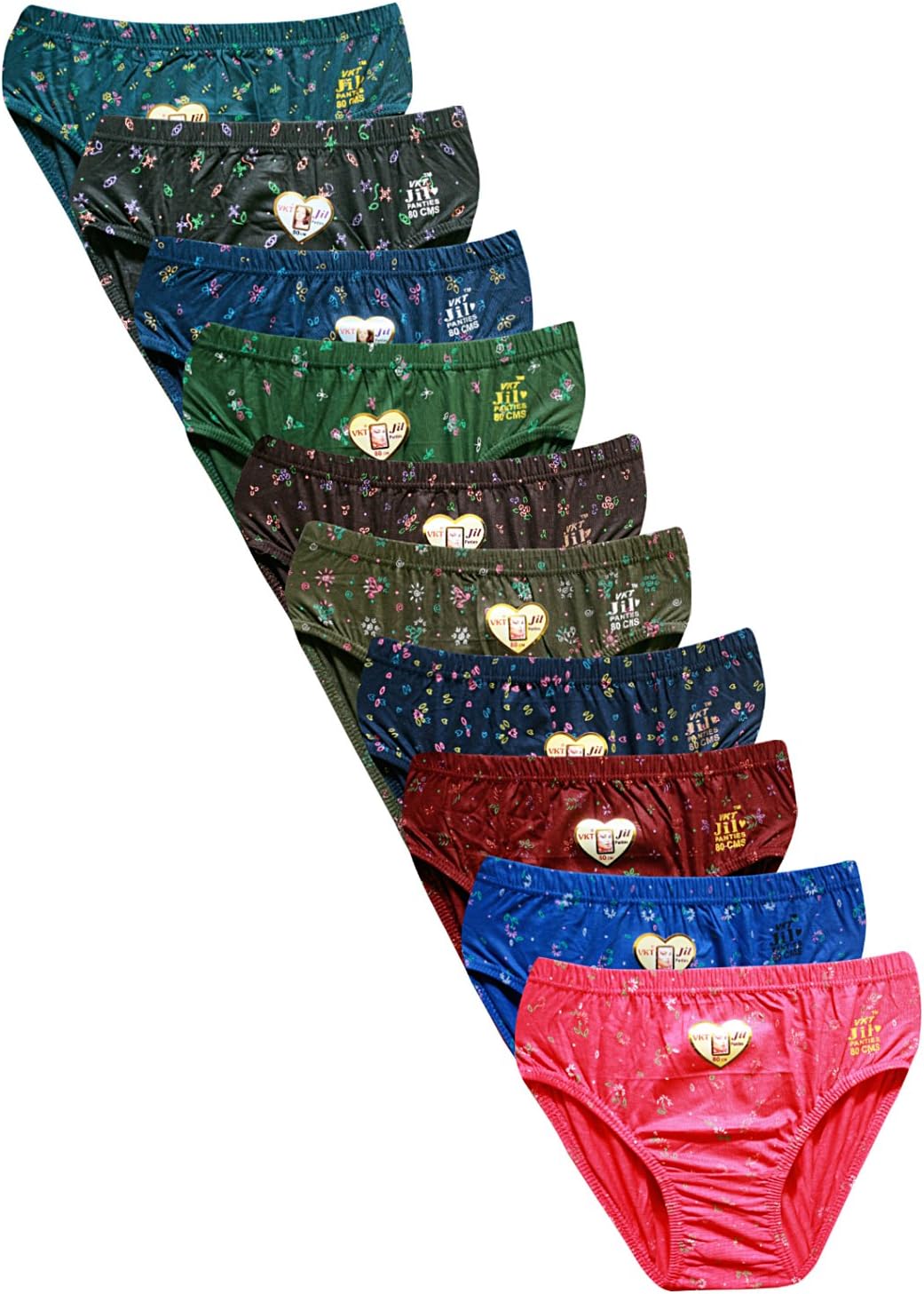 Helina Delux Women's Cotton Briefs (Pack of 10)