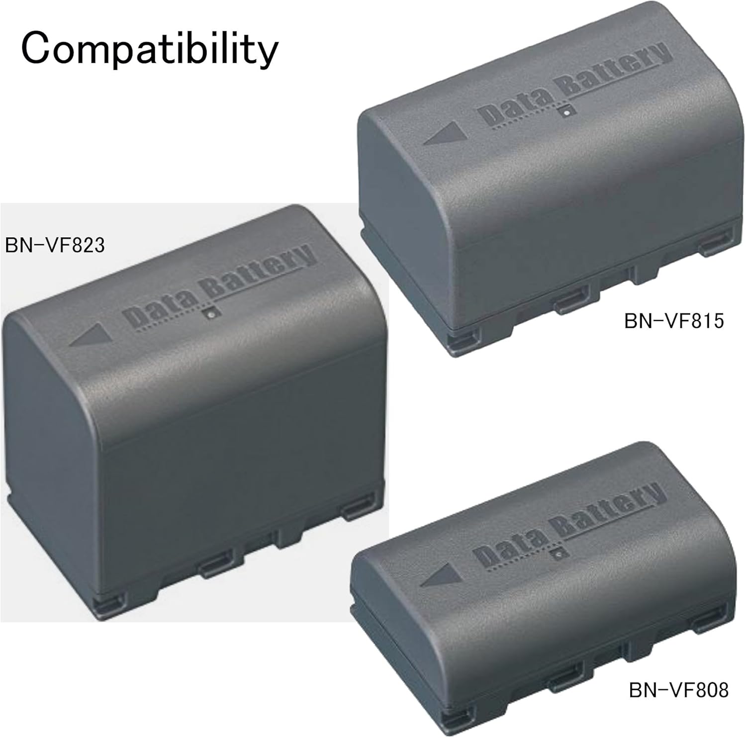 SSD Decoded Ultra High Capacity (3400 mAh) Intelligent Battery Pack for JVC Camcorders BN-VF823 – Replacement for JVC BN-VF808, BN-VF808U, BN-VF815, BN-VF815U, BN-VF823, BN-VF823U : Camera & Photo