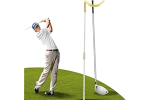 Frebuta 34INCH V-Shaped Golf Club Stand, Stainless Steel, Easy to Carry, Keeps Clubs Clean