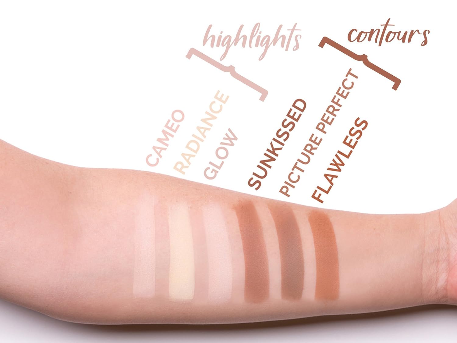 Aesthetica Cosmetics Contour and Highlighting Powder Foundation Palette/Contouring Makeup Kit; Easy-to-Follow, Step-by-Step Instructions Included : Beauty