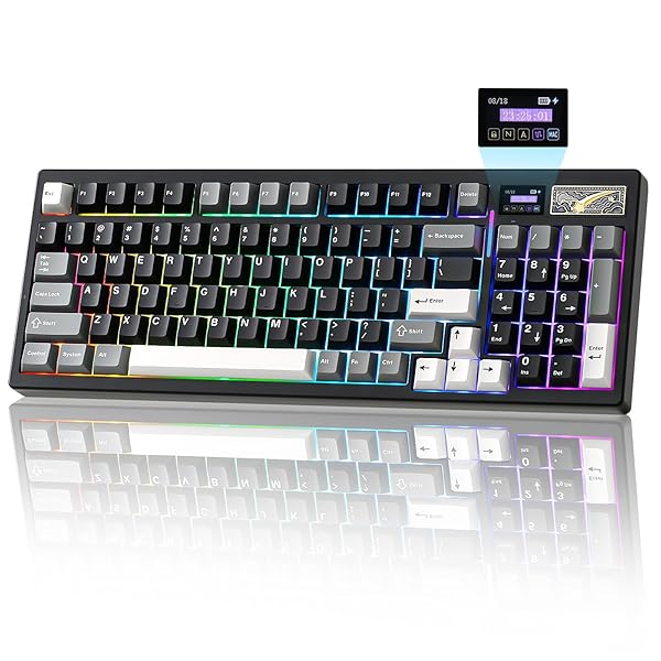 YUNZII IF99 WIRELESS MECHANICAL GAMING KEYBOARD WITH SMART...