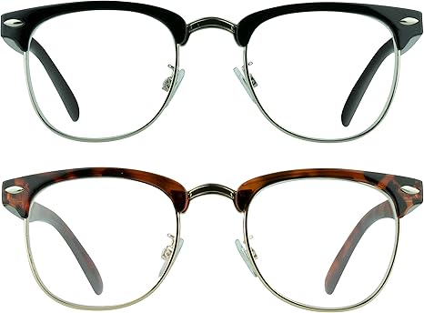 horn rimmed reading glasses