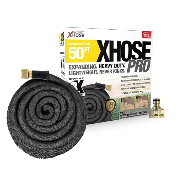 The Official XHose PRO Expanding Garden Hose Pipe with BONUS adaptor