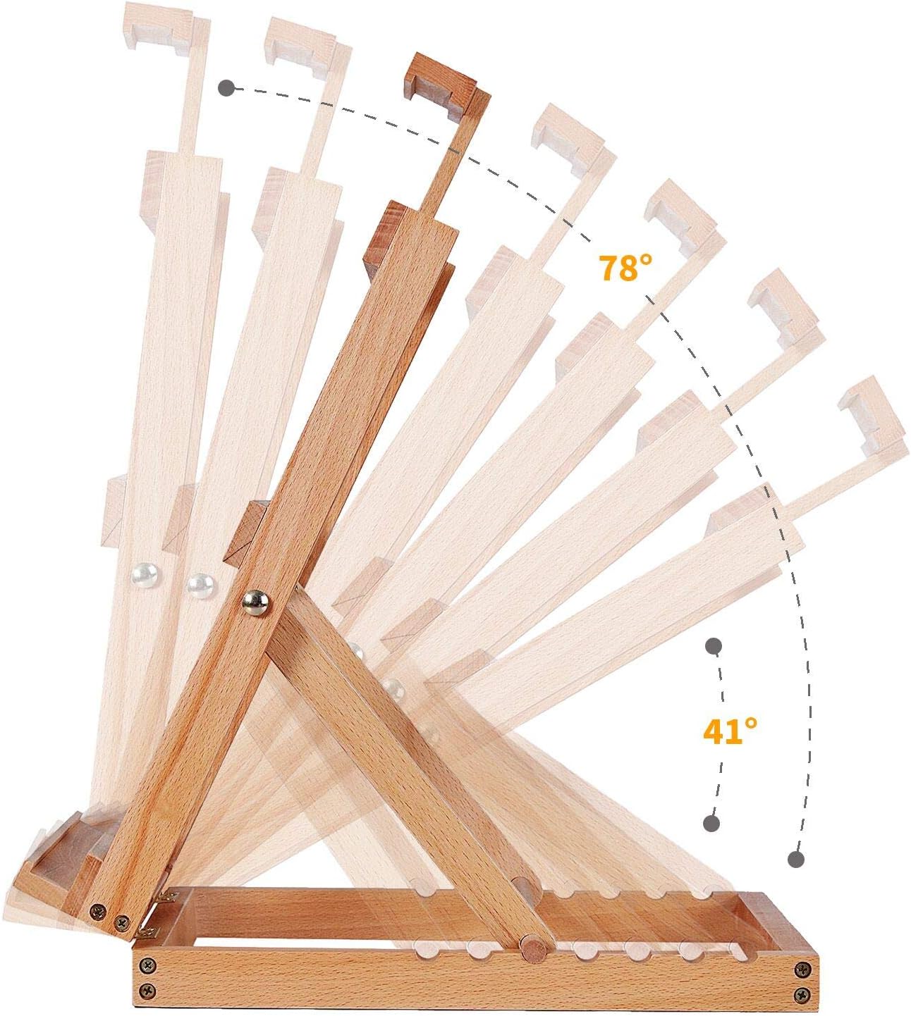 MEEDEN Heavy-Duty H-Frame Tabletop Easel- Adjustable Wooden Studio Desktop Easel for Painting - Image 3
