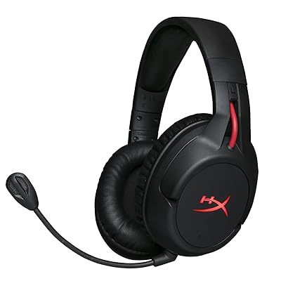 HyperX Cloud Flight - Wireless Gaming Headset, with Long Lasting Battery Upto 30 hours of Use, Detachable Noise Cancelling Microphone, Red LED Light, Bass, Comfortable Memory Foam, PS4, PC, PS4 Pro