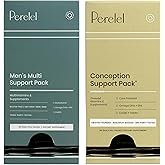 Perelel Conception Support Pack & Men's Multi Support Pack, Prenatal Multivitamin for Fertility Wellness & Daily Multivitamin for Men's Wellness, 60 Daily Pill Packs