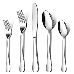 LIANYU 20 Piece Silverware Flatware Cutlery