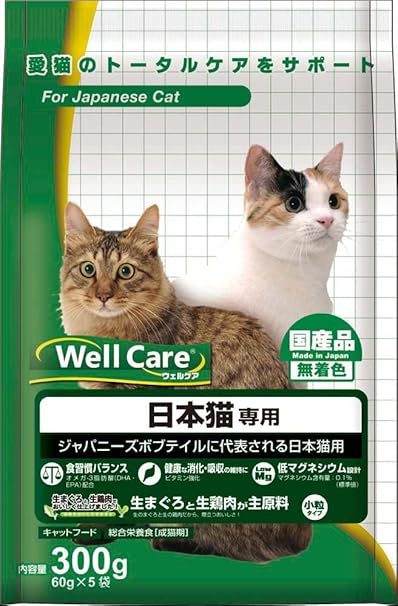 Amazon ウェルケア 日本猫専用 300g 60gx5 ウェルケア ドライ 通販 Amazon ウェルケア 日本猫専用 300g 60gx5 ウェルケア ドライ 通販