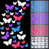 Motipuns 12 Pcs Butterfly Reflective Stickers, Vinyl Waterproof Decals | Safety Warning Visibility for Helmet Motorcycle Bike Car Wheelchair Outdoor, Colorful Designs for DIY Decoration