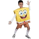 SpongeBob SquarePants Official Youth Deluxe Halloween Costume - Premium Quality Square Pullover with Shorts and Socks