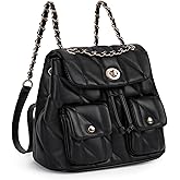 CLUCI Crossbody Bag for Women PU Leather Shoulder Bag, Convertible Small Tabby Backpack Purse for Travel