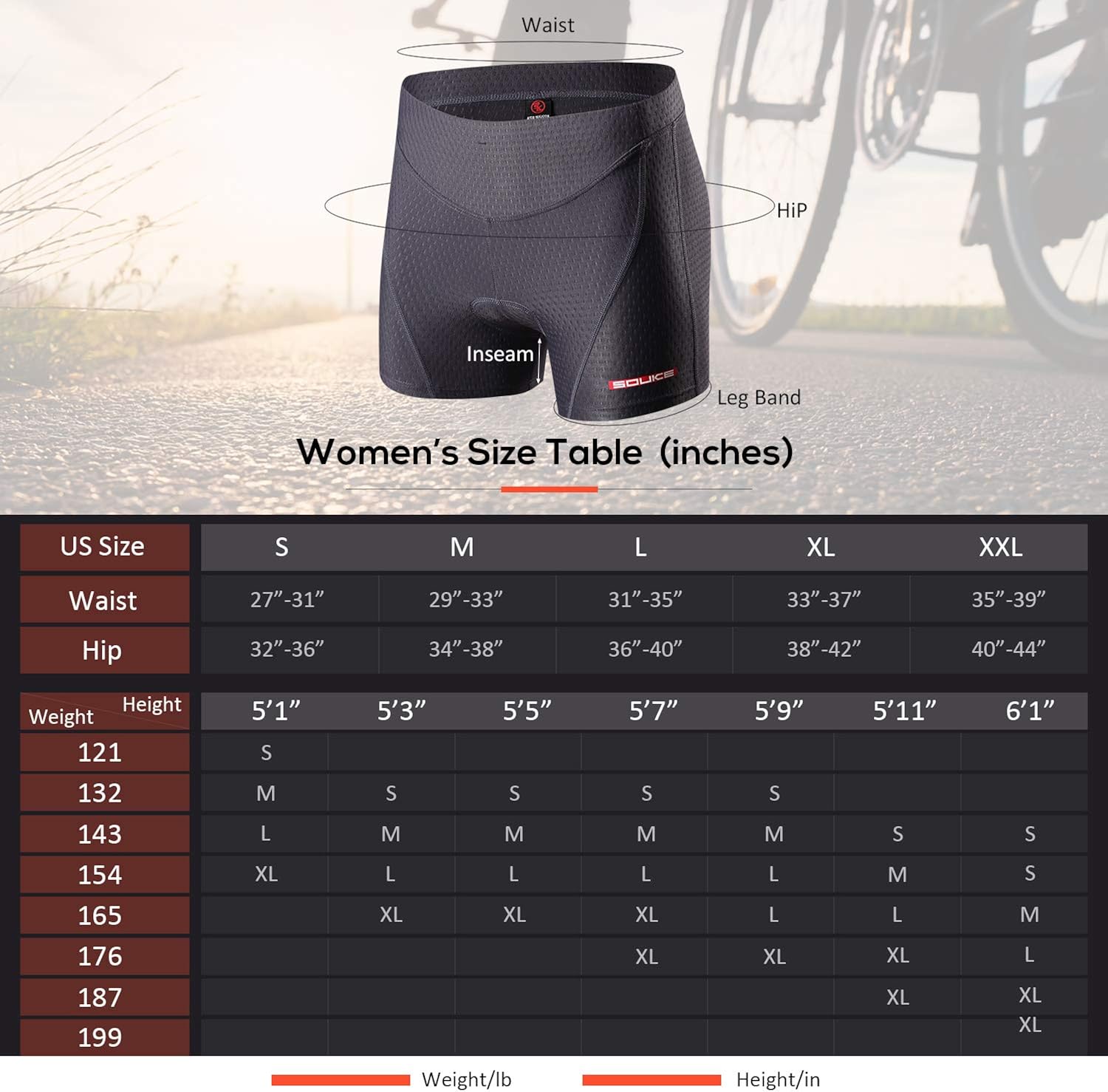 Eco-daily Cycling Shorts Women's 3D Padded Bicycle Bike Biking Underwear Shorts: Clothing