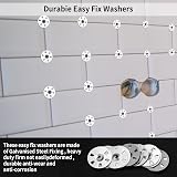 LJAPPLIED 100x 35mm Galvanised Steel Easy Fix Washers for Insulation Boards view 5