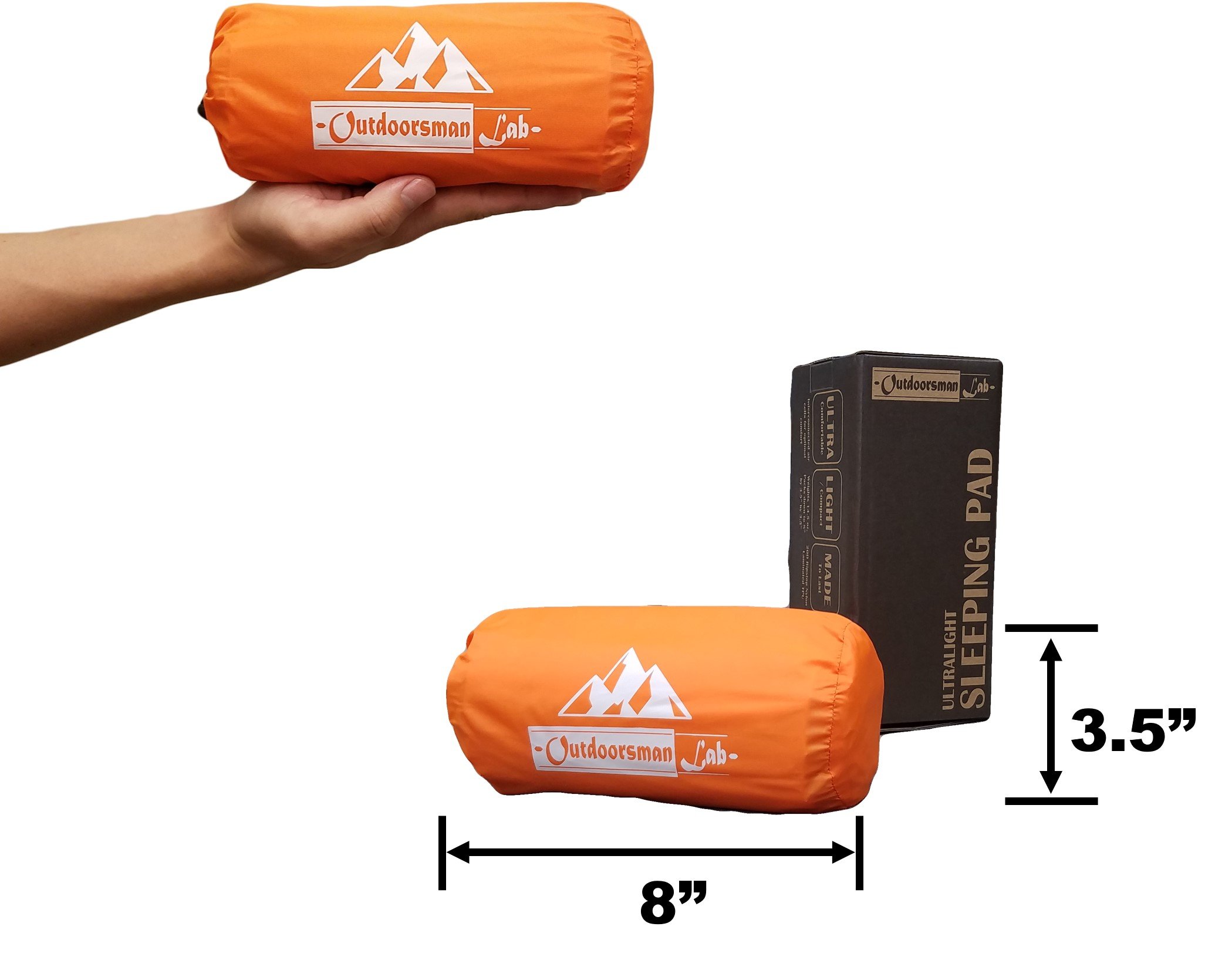 OutdoorsmanLab Ultralight Sleeping Pad - Ultra-Compact for Backpacking