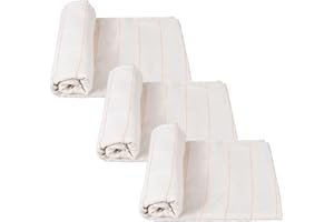 Zuaooz 3Pcs 26"x19" Inch Premium Tufting Cloth with Marked Lines, Cotton Punch Needle Fabric Monks Cloth for Tufting Gun Rug Tufting, Embroidery Cloth Fabric for Punch Needle DIY Craft Decoration