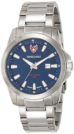Swiss Eagle Analog Blue Dial Mens Watch - SE-9056-33