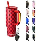 Thicc Buddy - 40 oz Stainless Steel Vacuum Insulated Tumbler with Lid and Straw for Water - Travel Mug Cupholder Friendly - Gifts for Women Men Him Her (Check The Halls)
