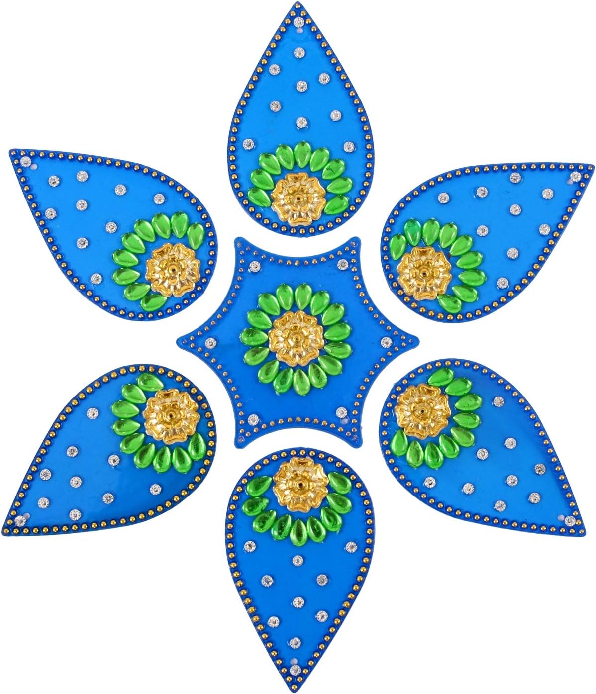 AMBA HANDICRAFT Rangoli/Home Decor/Diwali/Gift for Home/Interior Handcrafted/Floor Stickers/Wall Stickers/Wall Decoration/Floor Decoration/New Year Gift/Party. Rangoli 12