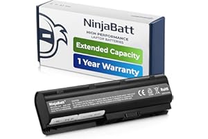 NinjaBatt Battery for HP 593553-001 636631-001 MU06 MU09 593554-001, HP Pavilion dm4 g4 g6 g7 DV3-4000 DV5-2000 DV6-3000 DV7-6000, HP Compaq Presario CQ42 CQ56 CQ57 CQ62 - High Performance