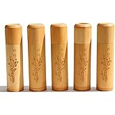 Small Bamboo Scattering Urn Tube, Ashes Biodegradable Scattering Cremation ECO Biodegradable Friendly Mini Spreading Cremation for Human Ashes Pet Dog Cat Ashes