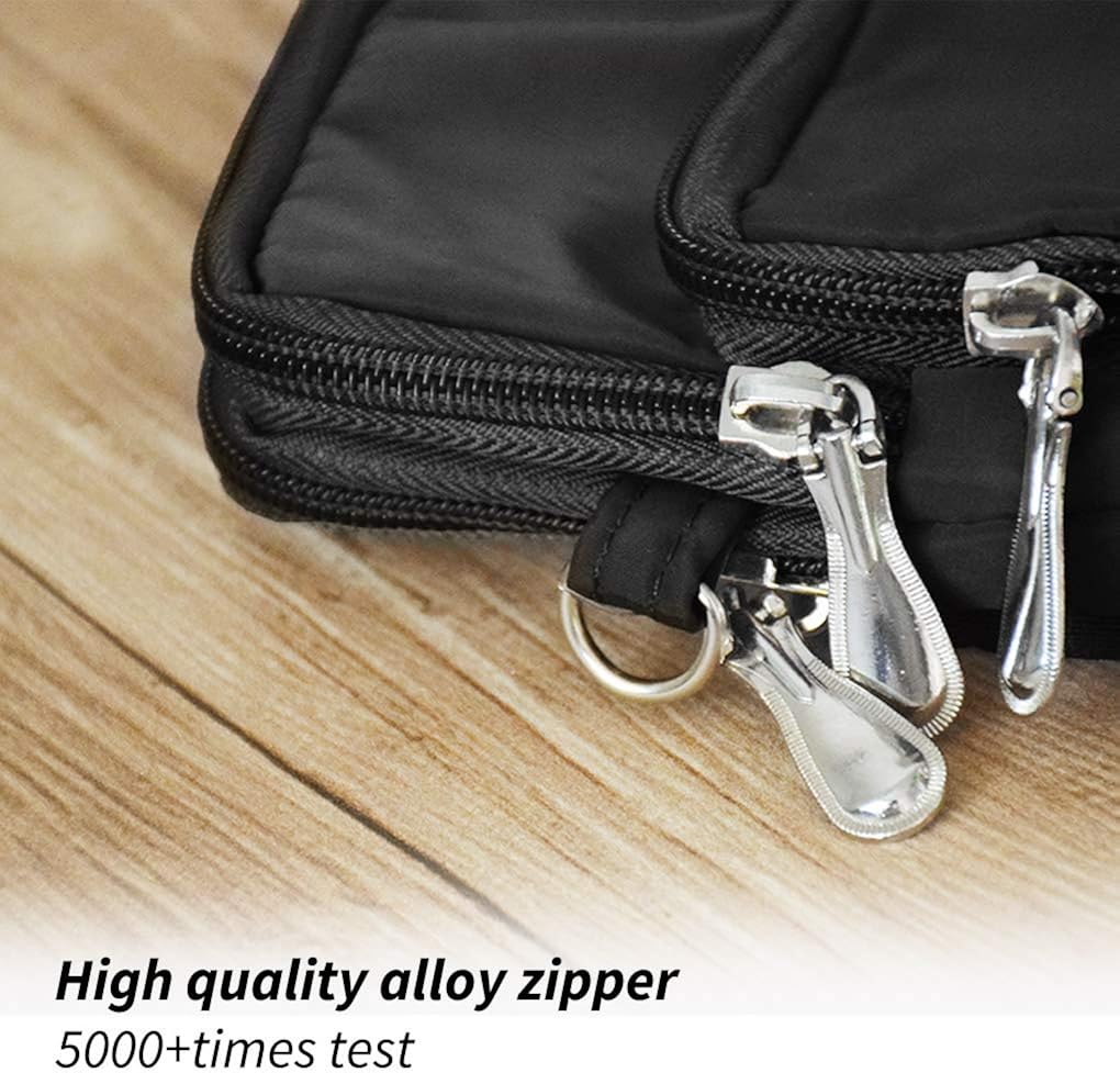 WITERY Women's Cross Body Phone Bag Small Over Shoulder Bags Waist Pack Lightweight Waterproof Sports Sling Bag with Detachable Adjustable Wide Strap & Armband Neck Strap for Ladies Girls(Black) - Image 5
