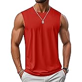 MAGCOMSEN Men's UPF 50+ Tank Top Workout Sleeveless Muscle Shirts Lightweight Casual Cooling Sleeveless Shirt for Gym Beach