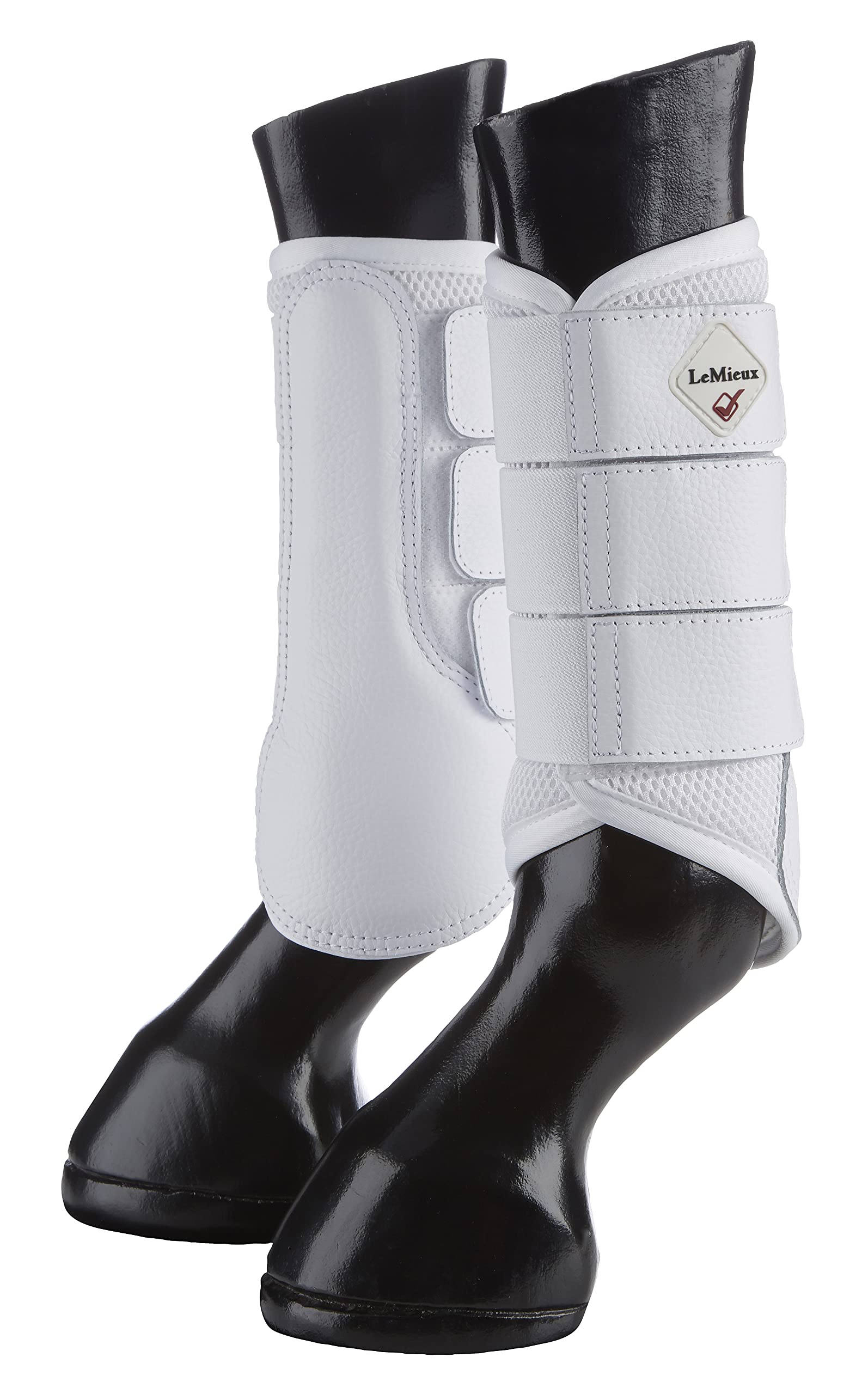 LeMieux Mesh Brushing Horse Boots - Protective Gear and Training Equipment - Equine Boots, Wraps & Accessories (White/X-Large)