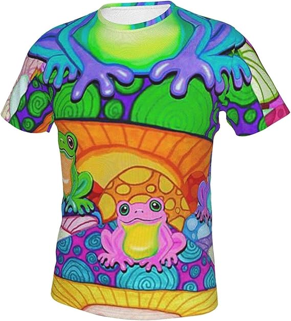 Amazon.com: Men's Unique Double-Sided Print Design Handsome Short Sleeve T-Shirt: Clothing