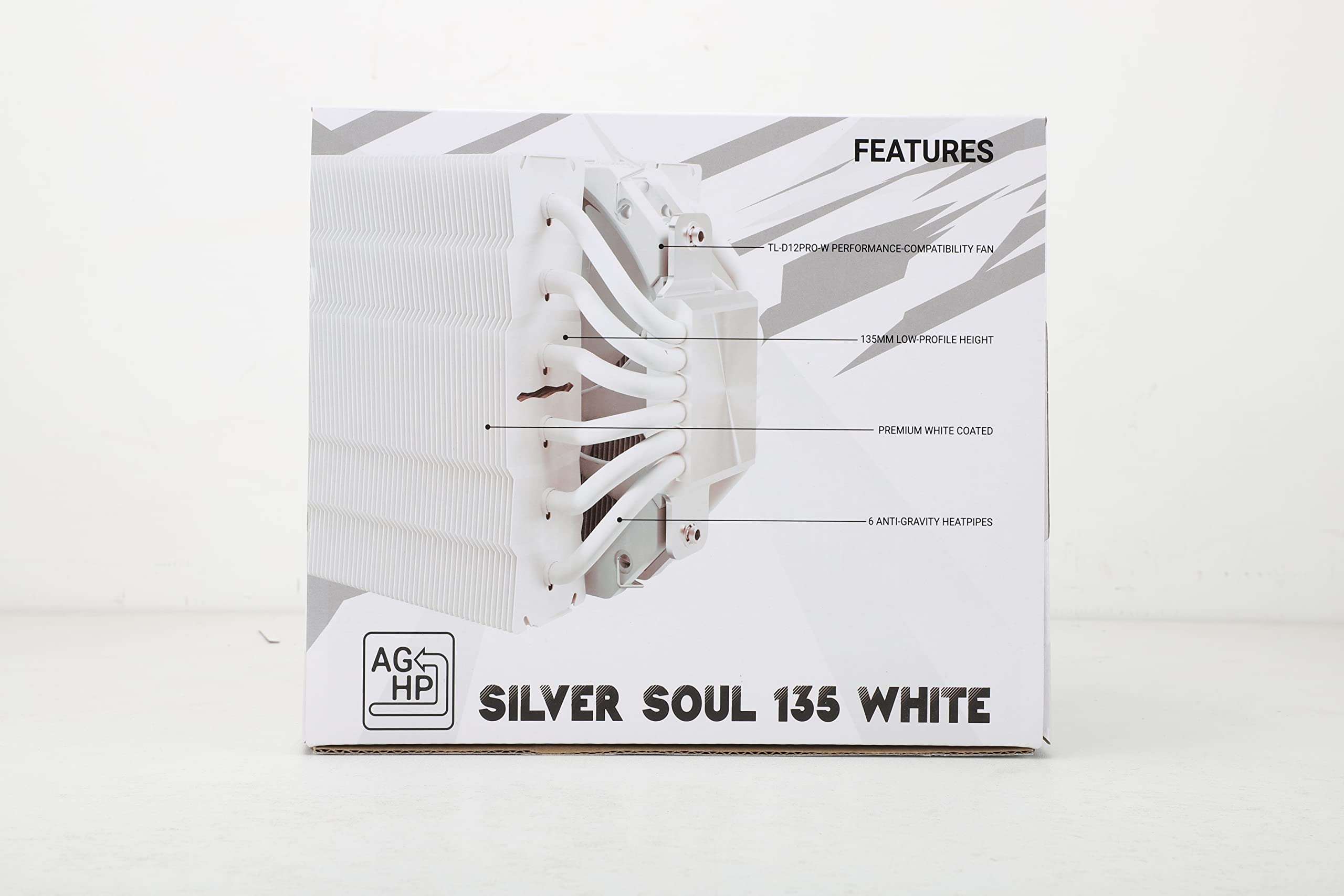Thermalright Silver Soul 135 White Dual Tower CPU Air Cooler, 6x6mm Heat Pipes, TL-D12PRO-W PWM Fan, Aluminium Heatsink Cover, AGHP Technology, for AMD AM4/Intel 1700/1150/1151/1200/2011/2066/AM5