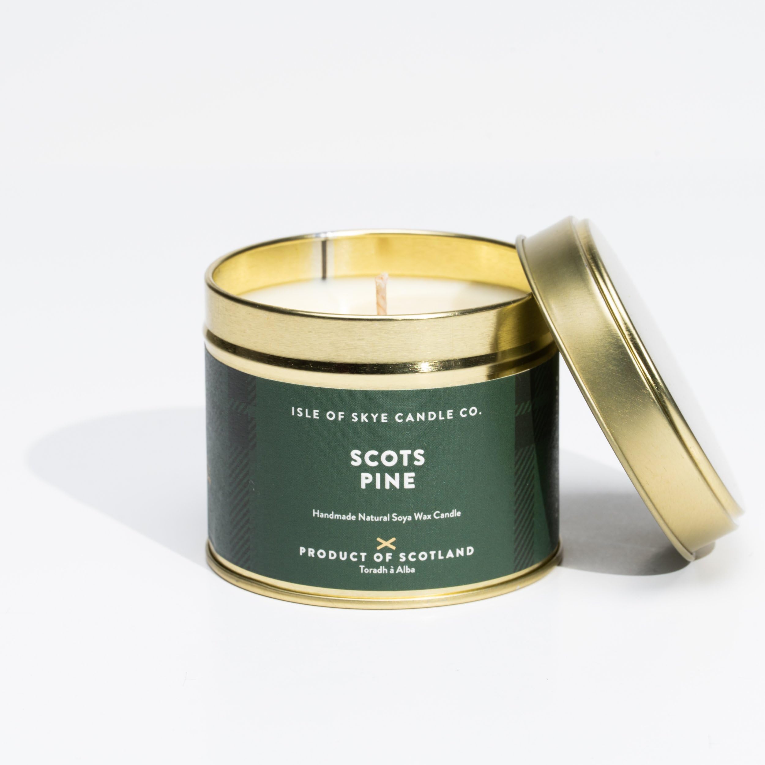 Isle of Skye Candle Company Scots Pine Travel Container | Natural Soy Wax Candle | Handmade in Scotland | Premium Scented Candle | Compact Lightweight Packaging | 45 Hours Burn Time