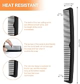 Sularpek 3 Piece Carbon Fiber Tail Comb Set Anti Static Heat Resistant view 3