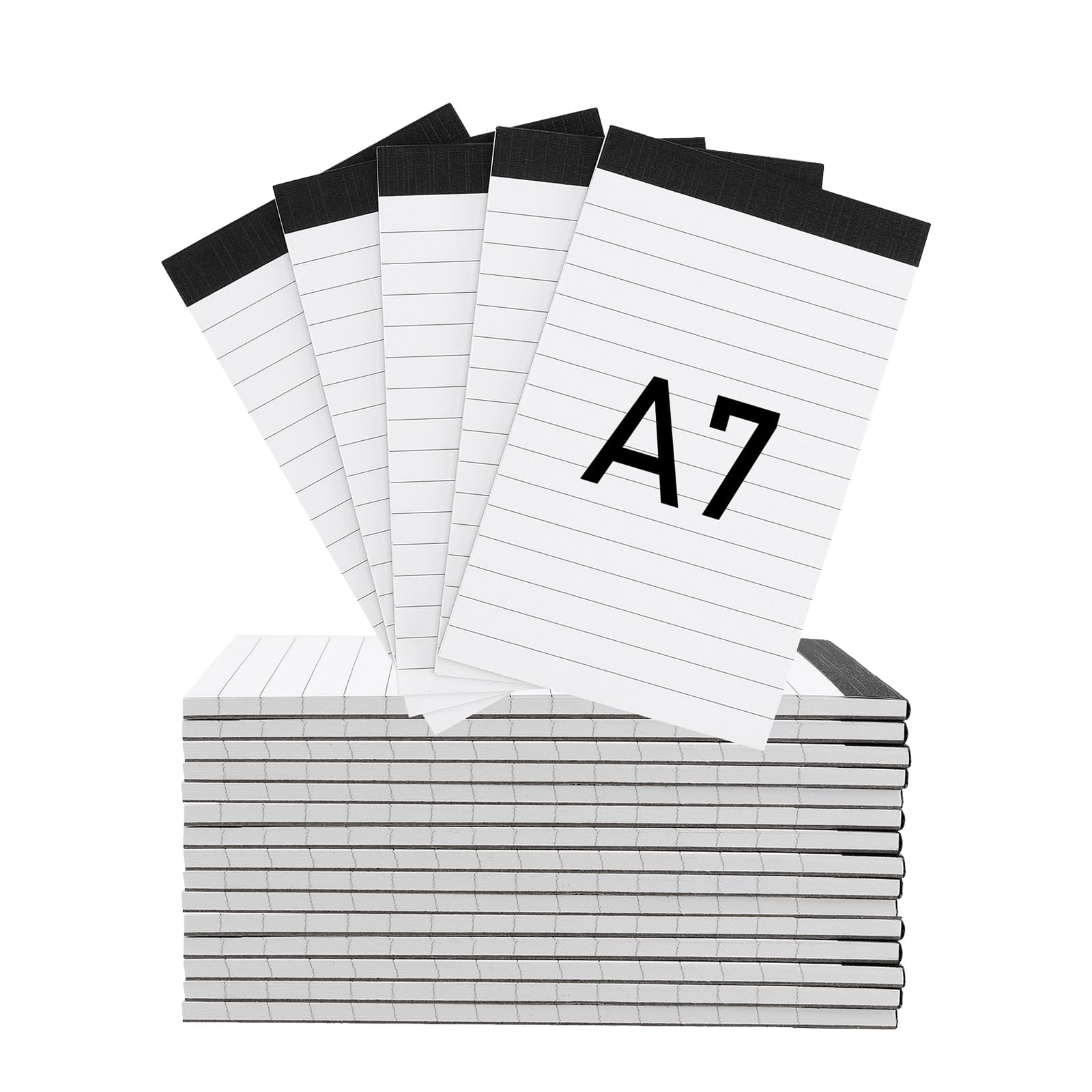 ZEONHEI 20 Pack A7 Small Pocket Notepad, 30 Sheets Lined Paper Refill Pads, A7 Mini Memo Pads for Taking Notes Work Reminders Organization Planning, 3x5 Inch
