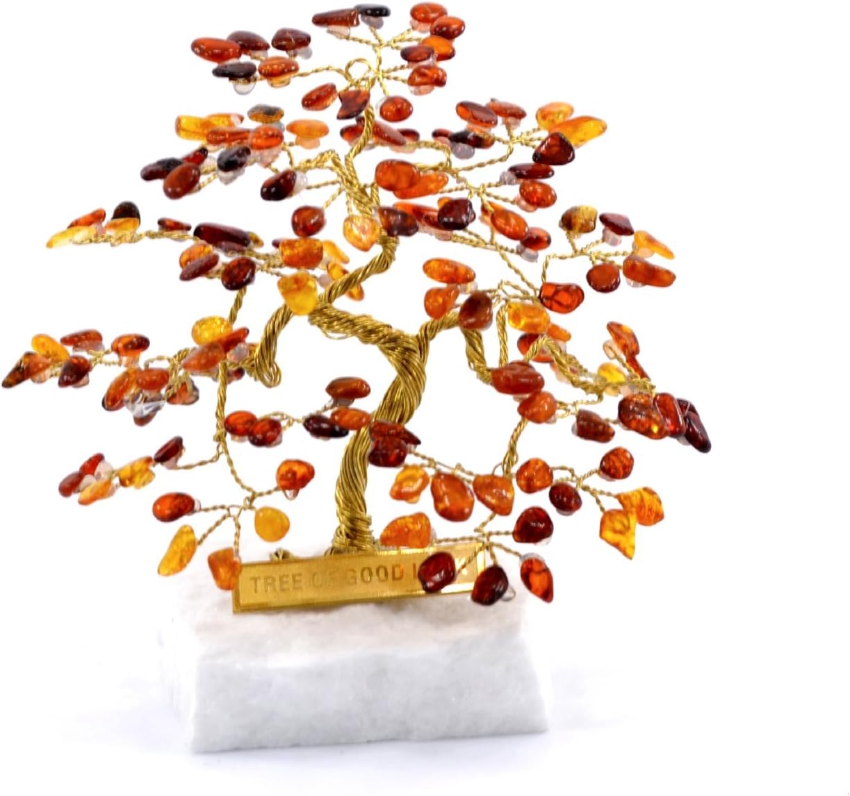 HANDMADE BALTIC AMBER SOUVENIR -"TREE OF GOOD LUCK"