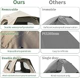 Hibtn Instant Pop Up Tent 2-3 Man 4 Season Waterproof Windproof Lightweight view 8
