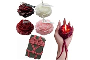 4 Pcs Low Temperature Candles Wine Red Red Pink White Peony Flower Shaped Scented Candles Adult Low Heat Body Safe Candles Wa