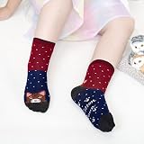 PutuO Kids Socks Animal Cartoon 5 Pairs Cotton Ankle {Age 8-11} view 5