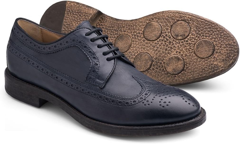 Soldini Men's Lace-Up Flats Blue Oyster Navy