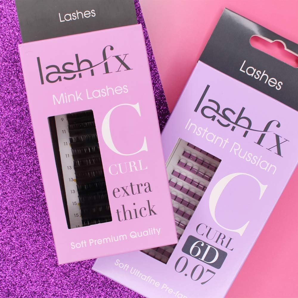 Lash FX 0.15 mm x 9 mm Mink C Curl Lashes - Image 3