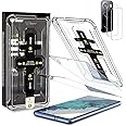 Dexnor [2+2 Pack] Samsung Galaxy S20FE Screen Protector, 9H Tempered Glass + 2 Pack Camera Lens Protector,Auto-Alignment Frame Easy Installation Bubble Free