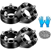 BDFHYK 5x114.3mm Wheel Spacers 2 inch Thickness Compatible with Jeep Cherokee Lincoln Aviator Explorer Ford Edge, Forged 5 Lug Wheel Adapters 1/2 x 20 mm & 82.5 mm Hub Bore, Set of 4 Not Hubcentric