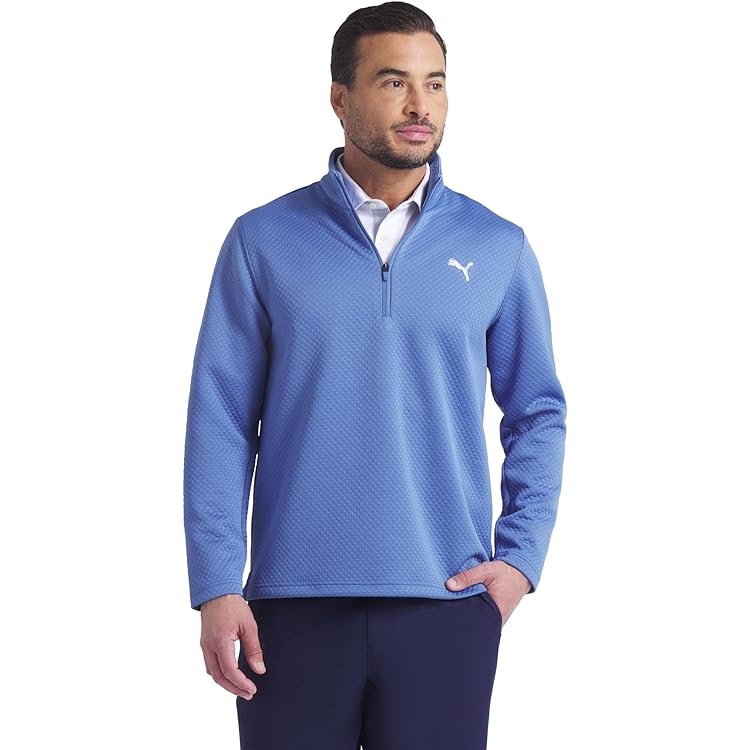 Puma Golf Men's Icon Quarter-Zip S LAPIS BLUE at Amazon Men's