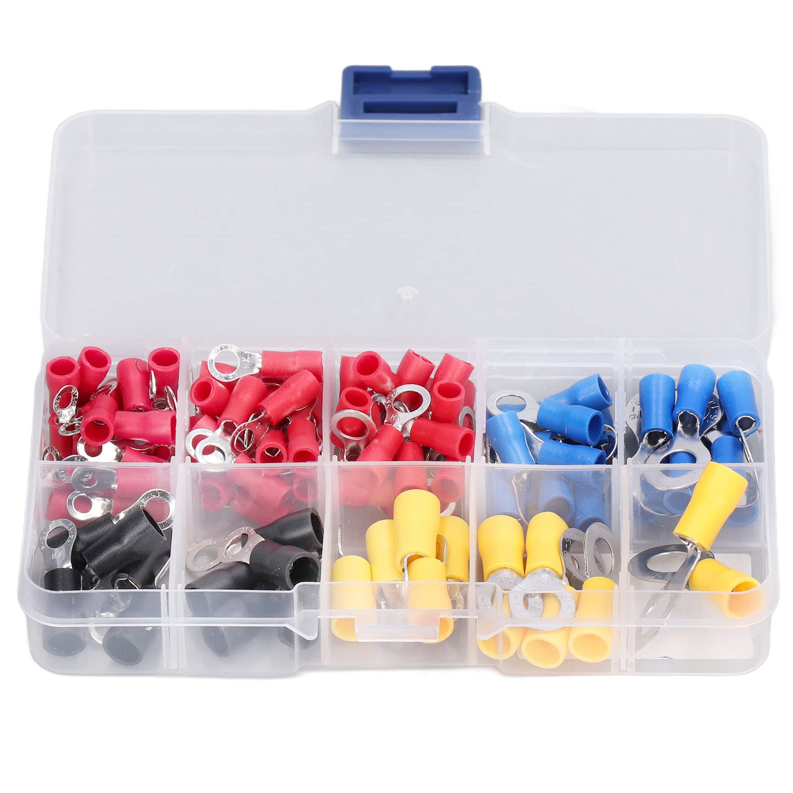 Wire Connector, Crimp Terminal Connector Crimp 102pcs Electrical Crimp Ring Terminal Tool Set Kit for Home Vehicle Home Use, Vehicle and So On
