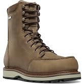Danner Men's Cedar River 8" Moc Toe Hunting Boots | Durable Full Grain Leather Upper with Waterproof Lining Cushioned Ortholite Footbed Slip Resistant Rubber Outsole