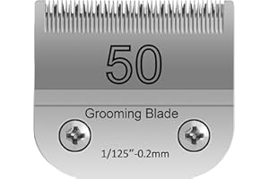 OWNLIFEYF 50# 0.2mm 1/125” Blade, Pet Grooming Clipper Replacement Blades, Detachable Blade Compatible with andis/wahl/Oster Dog Clippers (S50)