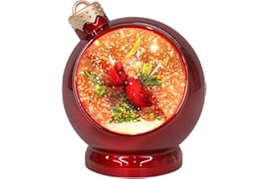 MUMTOP Cardinal Snow Globe Christmas Decorations